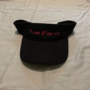 Run Fierce black and pink visor